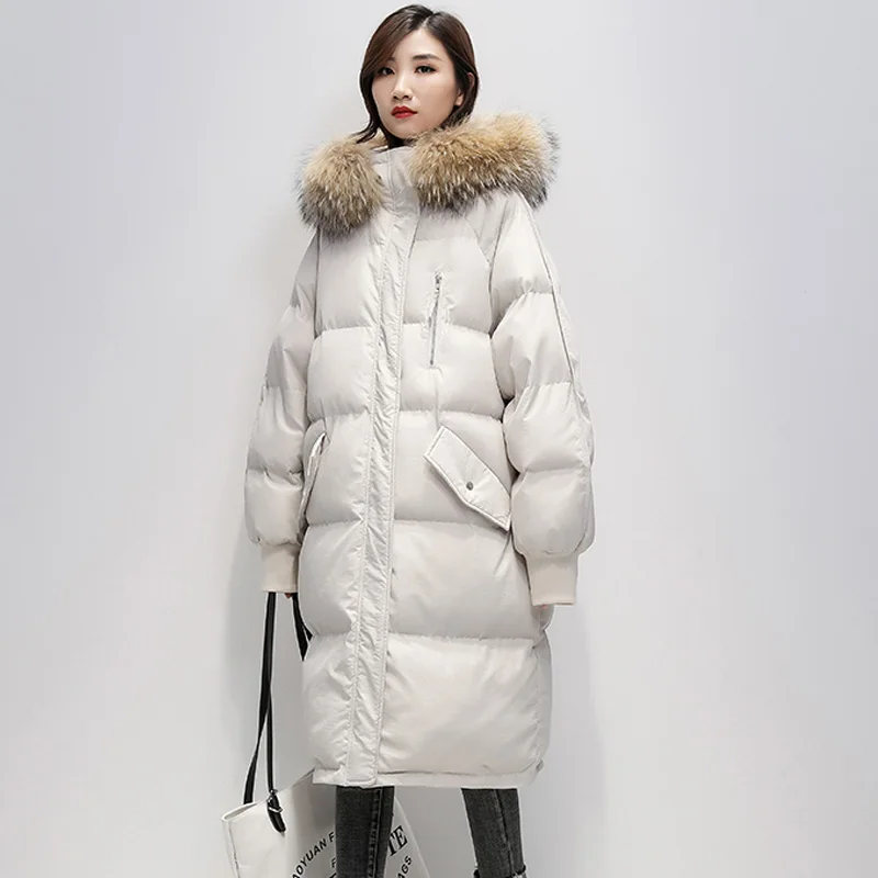 FURSARCAR 2020 New Fashion Natural Real Fur Coat