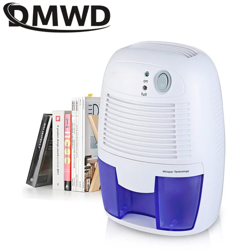 DMWD 110V/220V Mini Dehumidifier Electric Cooling Desiccant Air Dryer Moisture Absorbing Machine Bedroom Kitchen Absorber 500ml | Бытовая