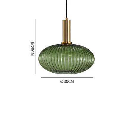 30cmx28cm Dark green Современные подвесные светильники из железного стекла, лампа для скандинавского украшения дома, освещение для гостиной, спальни, чердака, столовой, подвесной светильник - Цвет корпуса: 30cmx28cm Dark green