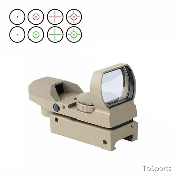 

Hunting Riflescope Red Dot HD101 RD Sight Holographic Reflex 4 Reticle For Airsoft Air Gun Tactical Optics Scope Fits 20MM Rail