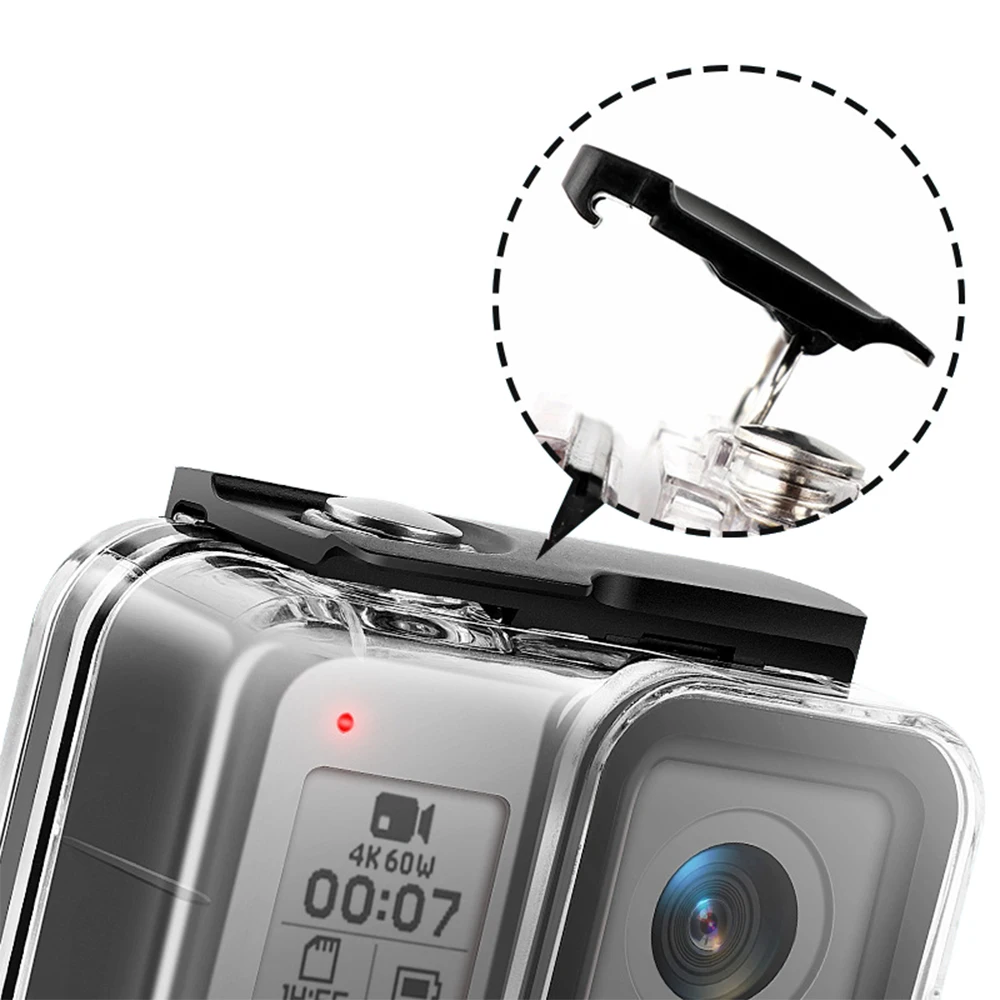 60M Go Pro 8 Водонепроницаемый корпус чехол для GoPro Hero 8 черный подводный защитный корпус для дайвинга Крышка для объектива камеры фильтр