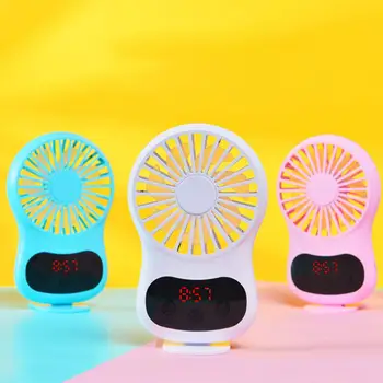 

Multifunction Mini USB Fan Clock Travel Cooling Fan with Hanging Rope for Office Outdoor Home