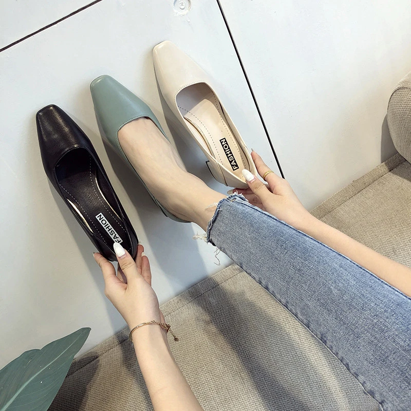 Block kitten heel pumps Clearance