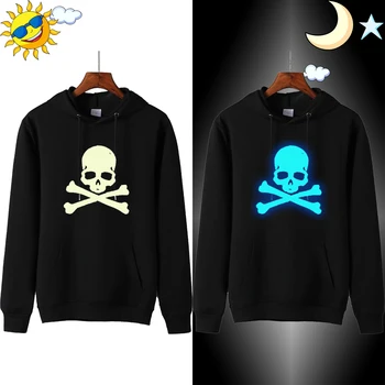 

High Street Hip Hop Boys Skull Hoodie Horror Pullover Clothing Men Korean Punk Streetwear Mens Hoody German Fitness Sweat Homme