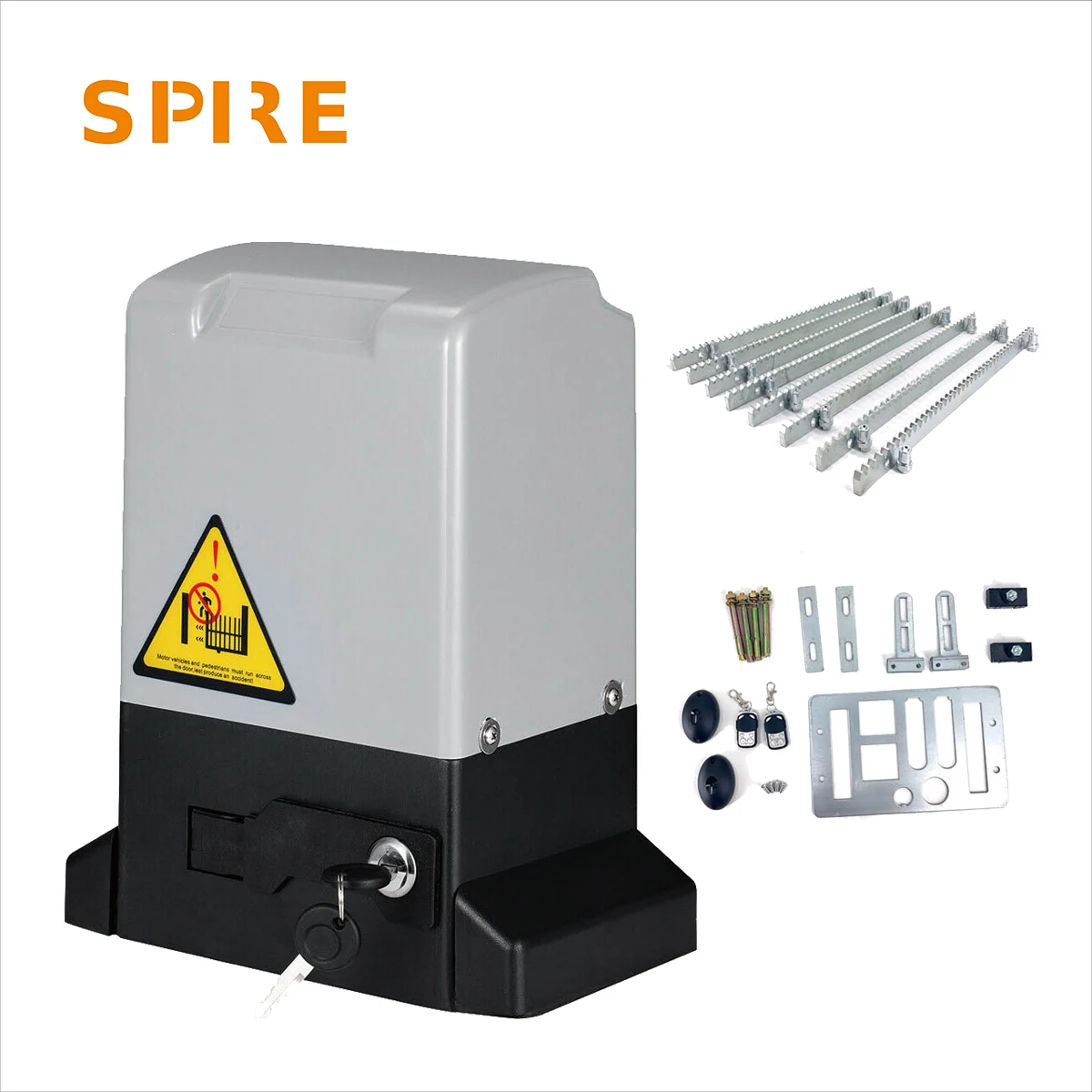 Ouvre-porte électrique coulissant, 800 KG, moteur 370W AC, porte automatique avec capteur infrarouge, télécommandes, support de 4M
