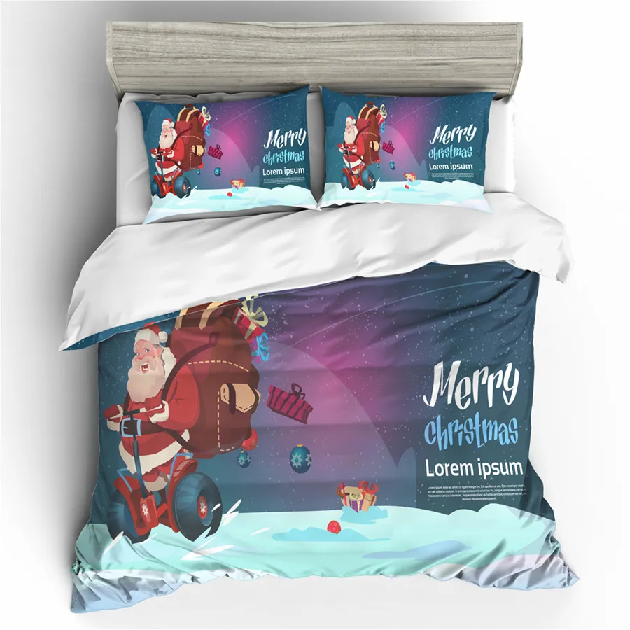 

A Bedding Set 3D Printed Duvet Cover Bed Set Christmas Home Textiles for Adults Bedclothes with Pillowcase #SDJ24