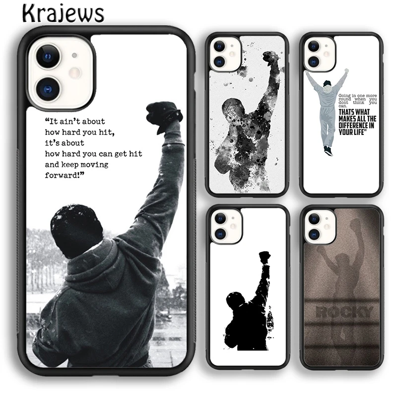 Чехол krajew Rocky Balboa для телефона с мотивацией фильма iPhone 5s 6s 7 8 plus X XS XR 11 12 pro max Samsung