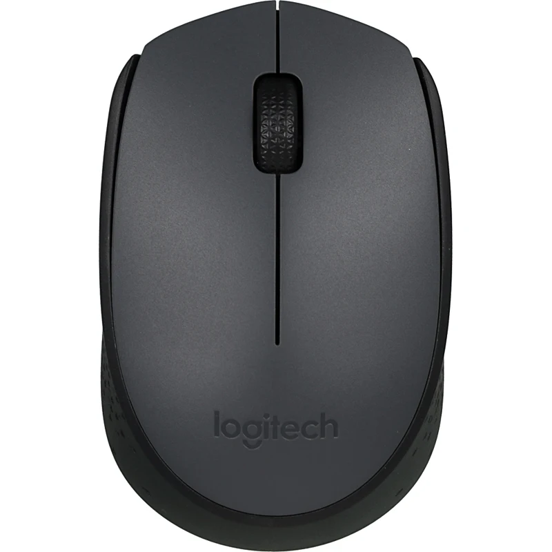 Мышь LOGITECH M170, беспроводная, USB, серый и черный