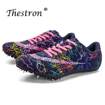 

Spikes Running Shoes for Men Women Kids Racing Sneakers Track And Field Shoes Lightweight Spikes Trainers Boys Girls