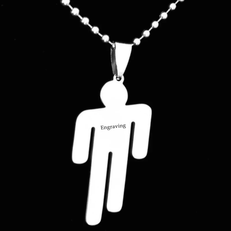 

Billie Eilish Pendant Necklace Stainless Steel Custom Chain Necklace Personalized Fans Gifts Aesthetic Jewelry Free Shipping