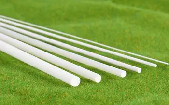 

50pcs Length:250mm Diameter:1mm DIY Handmade Building Sand Table Model Material Model Transformation ABS Solid Round Rod