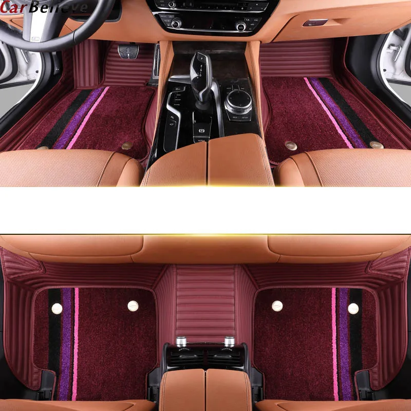

Custom made leather car floor mats For dodge ram 1500 accessories journey 2009 Caliber Avenger Challenger Charger carpet rug