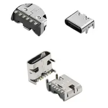 

200Pcs Simple Mini Precise Type-C 3.1 6pin Female Socket Electric Terminals for DIY Female Socket USB Connector