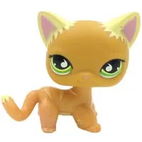 Лпс стоячки кошки Игрушки для кошек lps, редкие подставки, маленькие короткие волосы, котенок, розовый#2291, серый#5, черный#994,, коллекция фигурок для питомцев - Цвет: 525