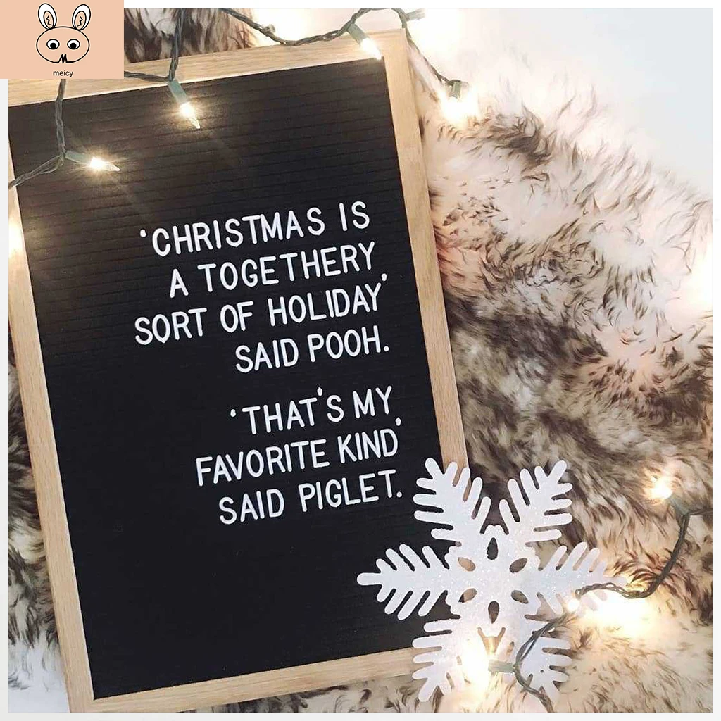 Горячая Красивая войлочная доска с буквами деревянная рамка сменные символы