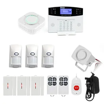 

LCD Wireless GSM Alarm Smart Security System With Pir Motion Sensors Voice Home Infrared Protection APP Control Anti Pet