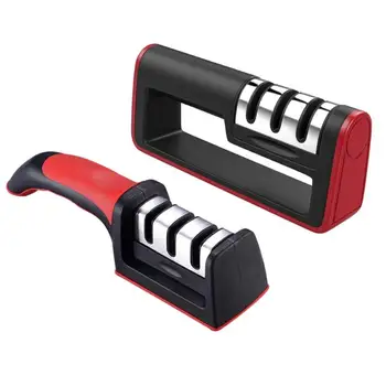 

Multi-function 3 Stages Sharpener Tungsten Steel Dual-side Cutting Knife Two Side Three Section Household Fast Knife Sharpener
