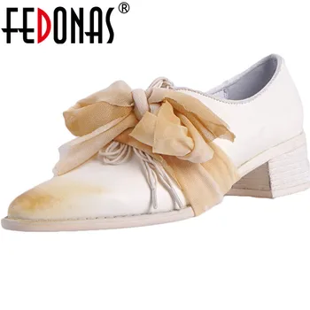 

FEDONAS New Women Wedding Prom Pumps Pointed Toe High Heels Pumps Spring Summer Butterfly Knot 2020 Patent Leather Shoes Woman