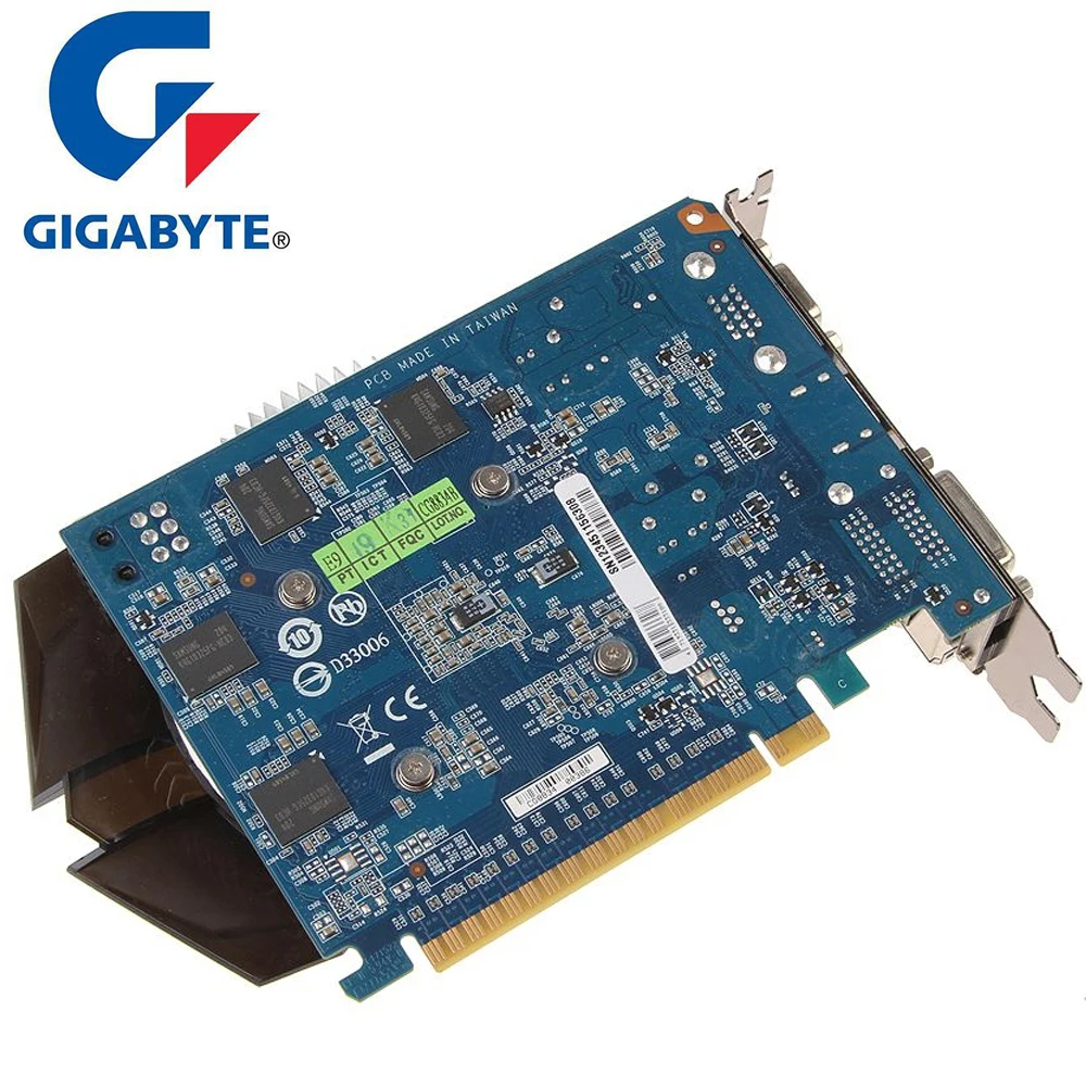 Видеокарта GIGABYTE GTX 650 1 Гб 128 бит GDDR5 видеокарта nVIDIA Geforce GTX650 HDMI Dvi б/у VGA карты на