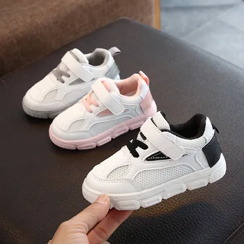 

2020 Spring Children Shoes Boys Girls Sport Shoes Fshion Breathable Baby Shoes Soft Bottom Non-slip Casual Kids Sneakers