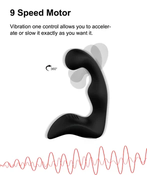 Vibrating Prostate Massager Men Anal Plug Waterproof 10 Stimulation Patterns Powerful Motors Butt Silicone Sex Toys for Adults 5