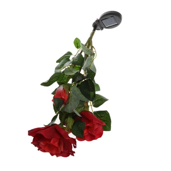 

Solar Powered 3 LED Rose Flower Garden Night Light Lamp Outdoor Party Decor 2018 New
