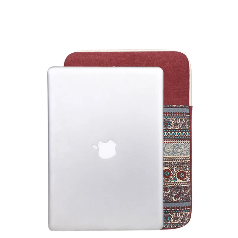 Чехол для ноутбука с вкладышем для Ipad Xiaomi MacBook Air Pro retina 11 13 15 дюймов чехол вертикальный крест сумка для планшета - Цвет: vertical red