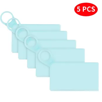 

5PCS Foldable Portable Dust Mask Storage Box Dustproof Face Mask Storage Clip Container Case Masks Silicagel Storage Clip 911