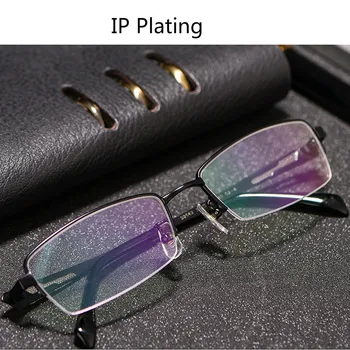 

Business Leisure Style Titanium Glasses Frame Men Square Blue Light Clear Lens Mens' Eyeglasses Myopia Oculos De Grau