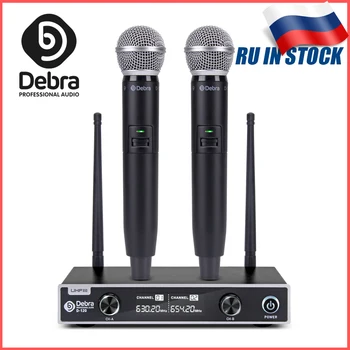 

Classic!!!Debra Audio D-120 2 Channel with Handheld Mic UHF Wireless Microphone System with XLR for karaoke