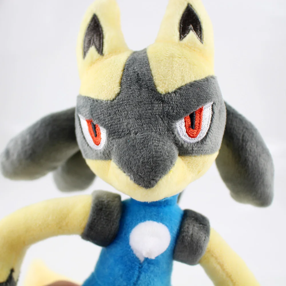 Блестящие Lucario 30-31 см плюшевые куклы мягкие лучшие подарки розничная