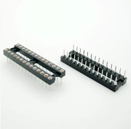 

Round Hole Dip-28 Holders 28 p ic Socket Chip Base Integrated Circuit Socket Slot