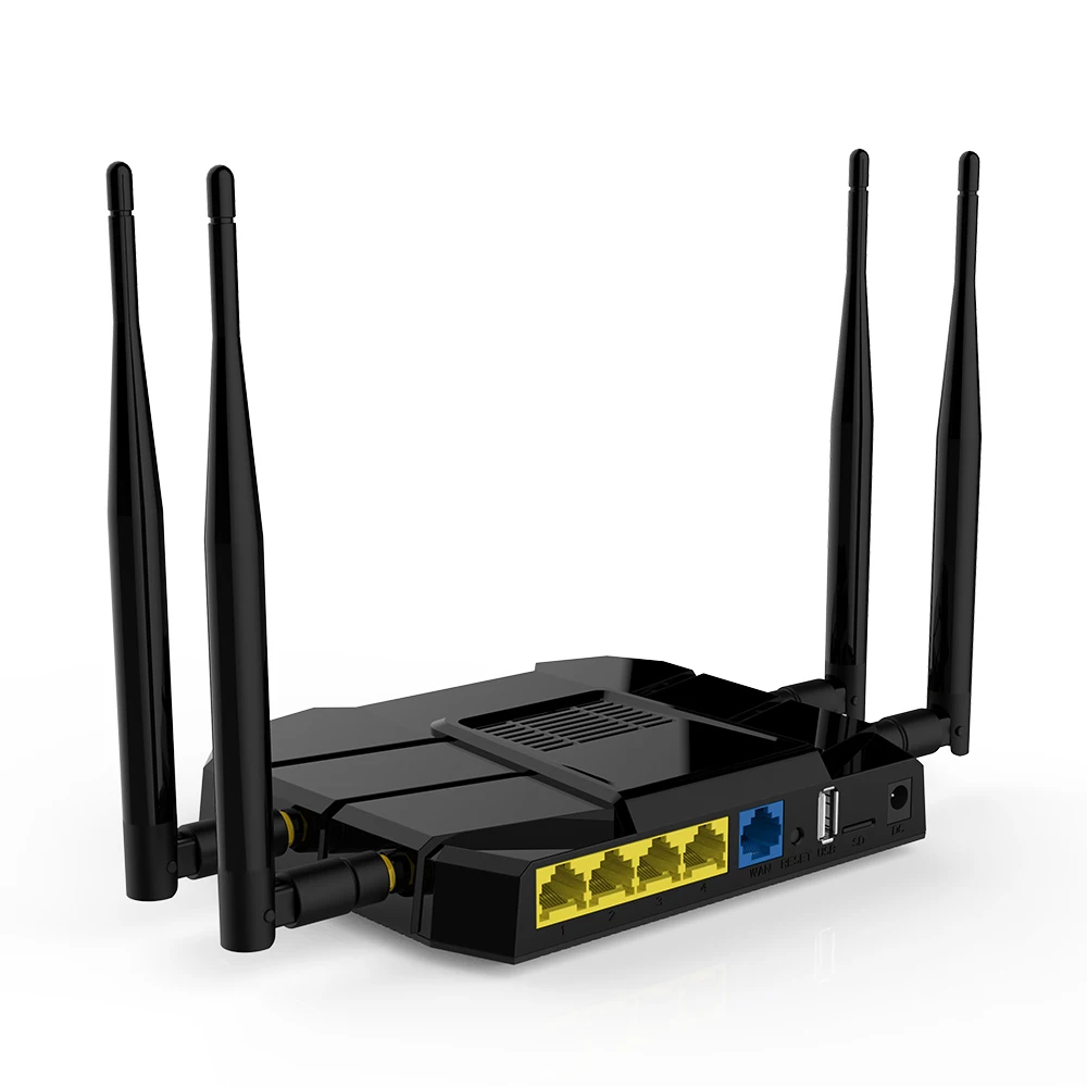1200Mbps High Power Full Gigabit 3g4g5g Wireless Router With Sim Card Slot Dual Frequency 2.4G &5.8G 802.11AC Wi Fi Repeater
1200Mbps High Power Full Gigabit 3g4g5g Wireless Router With Sim Card Slot Dual Frequency 2.4G &5.8G 802.11AC Wi Fi Repeater