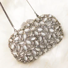 Новейшая Женская сумочка-клатч с камнями и бриллиантами, роскошная хрустальная Свадебная сумка для вечеринок, вечерняя сумочка, дамская сумочка с камнями