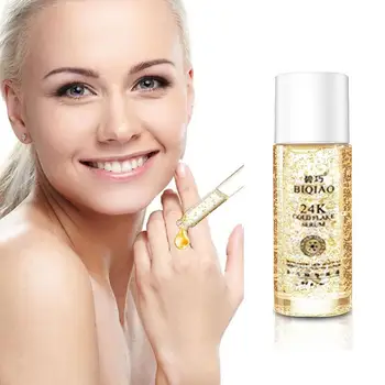 

24k Gold Foil Firming Shrink Pores Hyaluronic Acid Liquid Moisturizing Face Serum Whitening Anti Aging Wrinkle Skin Care