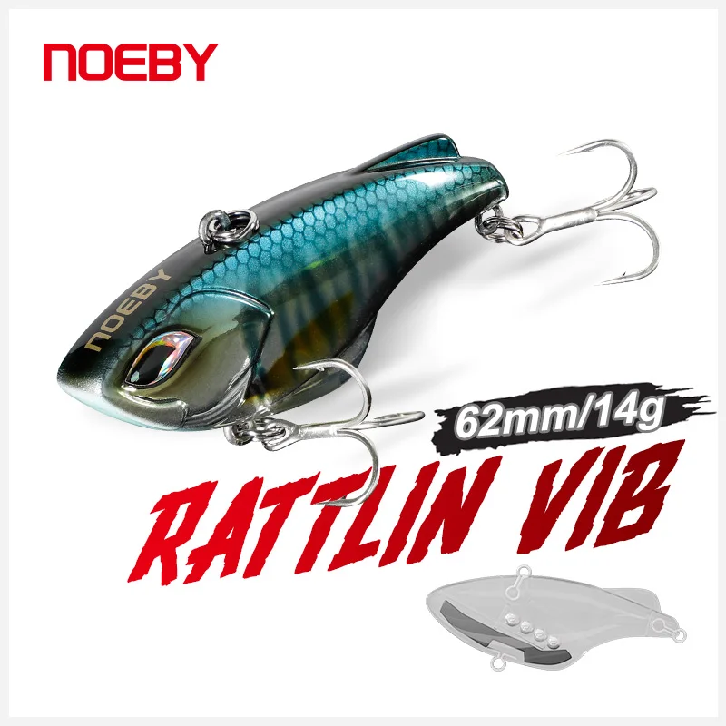 Noeby Rattlins Wobbler Fishing Lures 62mm 14g Sound Lipless Crankbait Vibration Artificial Hard Bait for Pike Bass Lure | Спорт и