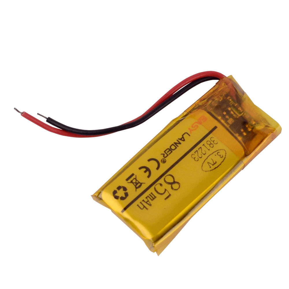 381223 3 7 V литий полимерная батарея 381224 85mah MP3 MP4 MP5 Bluetooth гарнитура|Перезаряжаемые