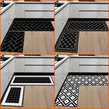 

Premium Printed Soft Carpet House Floor Mat for Kitchen Bathroom Living Room Decor Checkered Design Durable Moisture Resistance