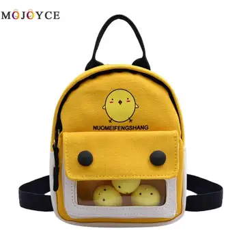 

Women Backpacks Canvas Backpack Cartoon Cute Kids Children Shoulder School Bag Teenager Student Travel Small Bags Knapsack