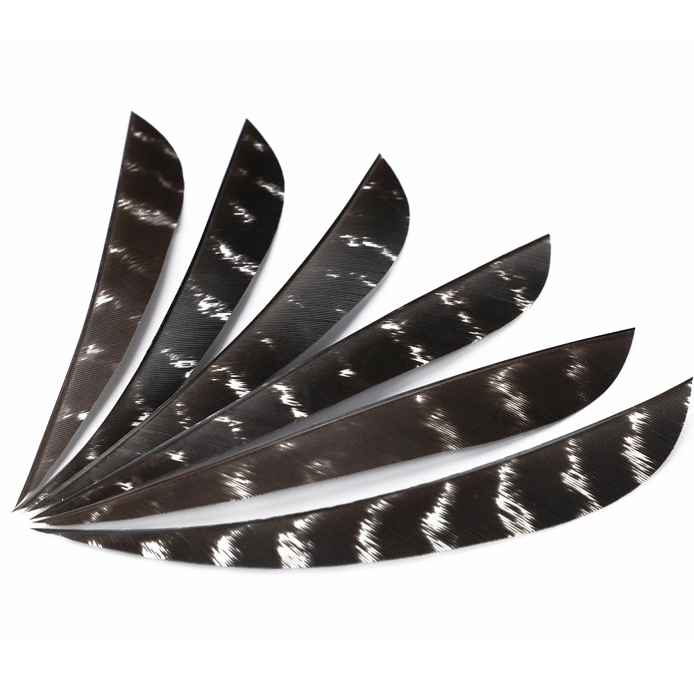 50pcs 5 inch Archery Turkey Feather Real Feather Sexy Arrow Vans For Arrow DIY Fletches Feather Arrow Accessory RW Real Feather