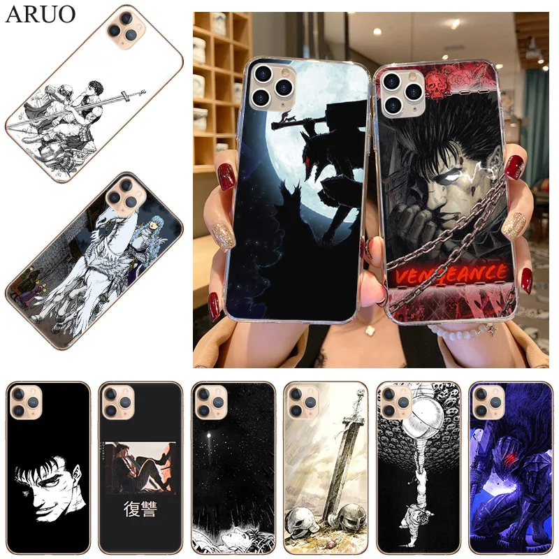 Чехол для телефона iPhone 13 12 11 Pro XS Max 7 8 6 6s Plus 13Mini SE2020 X XR Berserk декоративные аниме