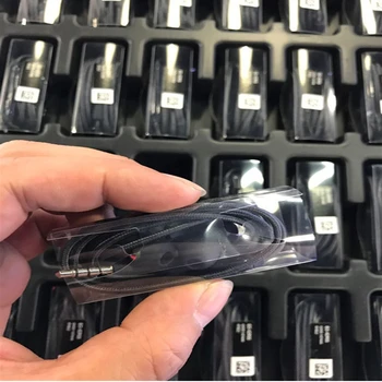 

100pcs/lot 3.5mm Jack Earphones In-ear Hands-free Earphone For Samsung S8 S9 Plus S6 S7 Note 4 5 Wired Headphone With Remote Mic