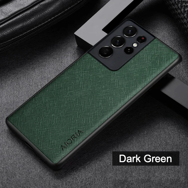 Case for Samsung Galaxy S21 Ultra S21 Plus Case TPU Around The Edge Protection Perfect High Quality Dark green 1