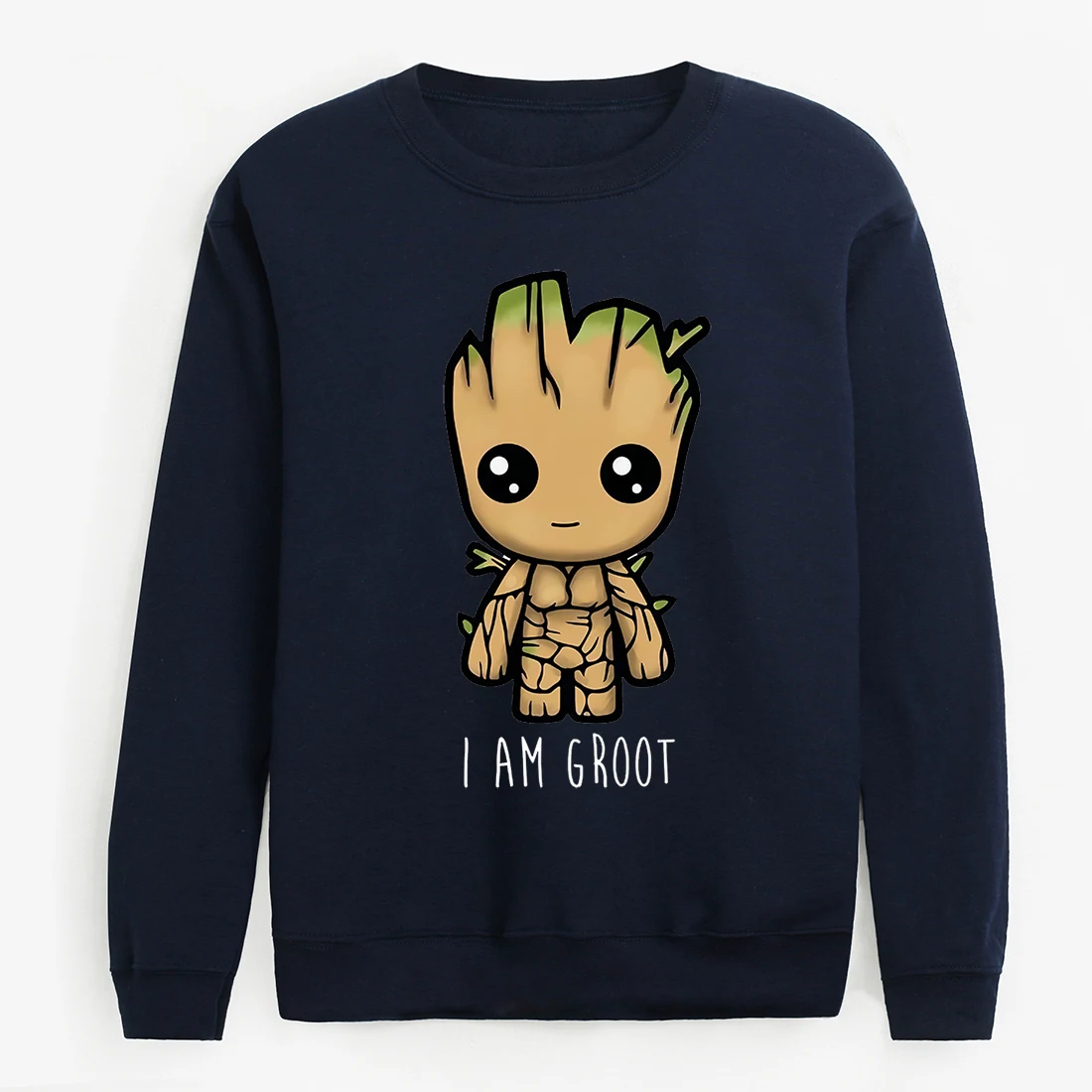 I Am Groot, мужские комплекты, толстовка+ штаны,, Осень-зима, флисовые, теплые, повседневные, Мстители, хип-хоп, спортивные штаны, мужской комплект пуловеров, штаны - Цвет: dark-blue