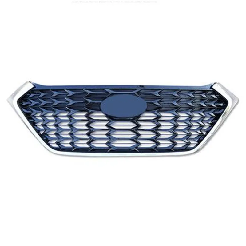 Гоночный автомобиль гриль подходит для hyundai Tucson TL- решетка эмблемы ABS радиатор хромированная сетка украшение передний бампер Замена