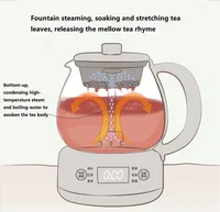 1L Kitchen Electric Kettle Home Appliances Automatic Teapot Glass Tea Steaming Cooking Machine 220V Tea Pot 2