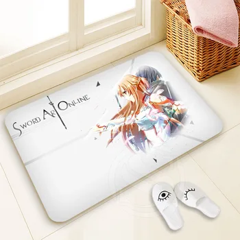 

H-P233 Custom Sword Art Online #16 Doormat Home Decor 100% Polyester Pattern Door mat Floor Mat foot pad SQ00722-@H0233