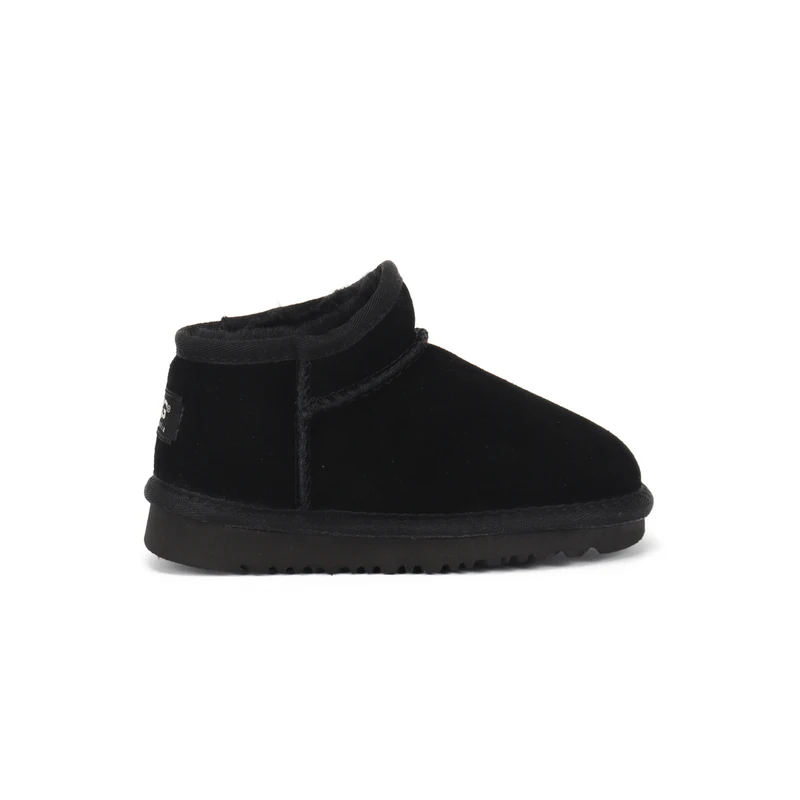 New Australian ankle Snow Boots Genuine Leather for Girls Boys Winter Warm Children's Shoes Plush Fur Lazy Kids shoes |