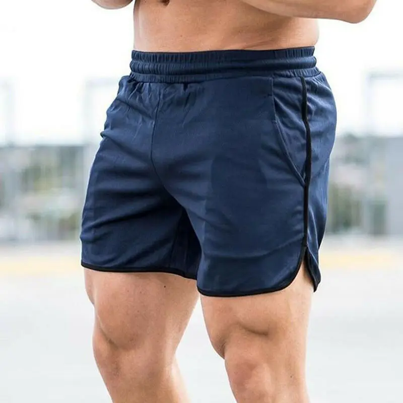Мужская для спортзала тренировочные шорты для тренировок Спортивная повседневная одежда для фитнеса беговые шорты - Цвет: 4