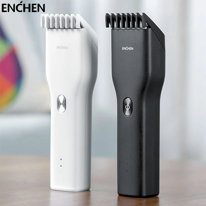 ENCHEN-Cortadora de pelo eléctrica para hombres adultos y niños, cortador de cabello inalámbrico profesional, recargable por USB